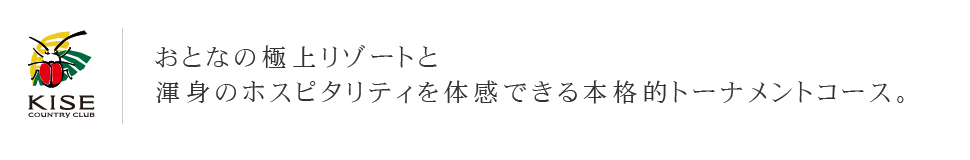 本格的トーナメントコース