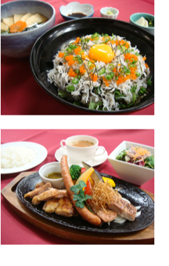 釜揚げしらす丼とミックスグリル